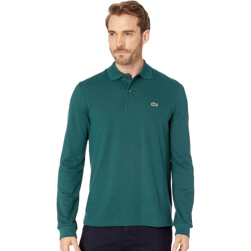 Lacoste Mens Classic Long Sleeve Pique Polo Shirt Neva Lacoste Polo Shirt Sale